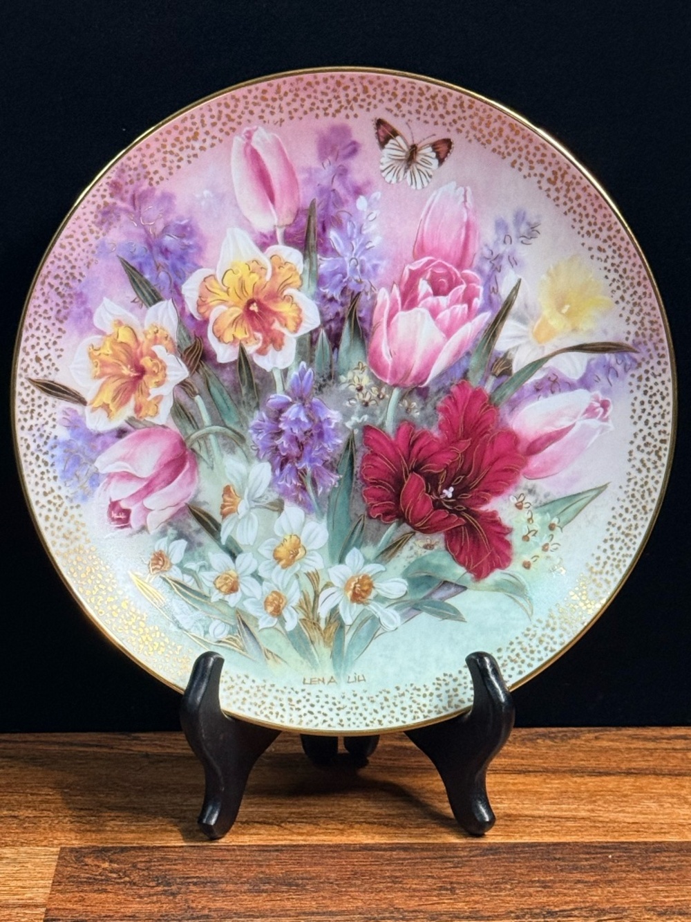 W.L. George “Tulip Ensemble” by Lena Liu Collector Plate